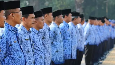 Jajaran ASN Pemkot Jaktim memperingati HUT ke-48 Korpri (timur.jakarta.go.id)
