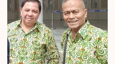 Ketua Umum PWI Pusat, Atal S Depari dan Sekjen PWI Pusat Mirza Zulhadi.