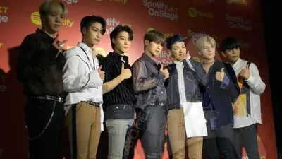 Ateez saat sesi media Spotify on Stage JKT 2019/Ayojakarta.com