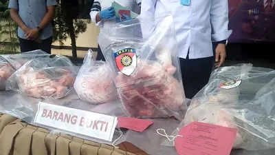Daging babi menyerupai daging sapi (Ayobandung.com/Mildan Dasamuka)