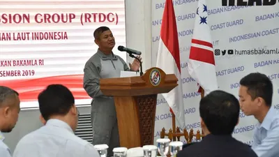 Kepala Bakamla, Laksdya A. Taufiq R membuka Round Table Discuss Group membahas pengamanan laut di Jakarta/Kasubbag Humas Bakamla RI Letkol Bakamla Mardiono