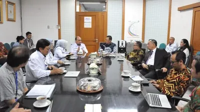 Ketua MPR Bambang Soesatyo bertemu bertemu jajaran direksi Rumah Sakit Cipto Mangunkusumo (RSCM), Jakarta, Kamis (13/2/2020).