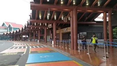 Penampakan Bandara Soetta sepi dari pengunjung. (Suara.com/Stephanus Aranditio)