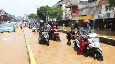 Ilustrasi banjir di Jakarta/Jawa Pos