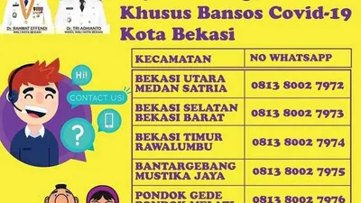 Nomor aduan Bansos Covid-19 Kota Bekasi (Humas Pemkot Bekasi)