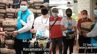 proses pembagian bansos di Jakbar / barat.jakarta.go.id
