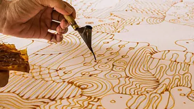 Proses membatik/infobatik.id