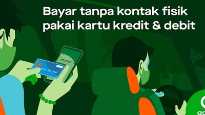 Kini Gojek hadirkan opsi pembayaran nontunai via kartu Visa. (gojek)