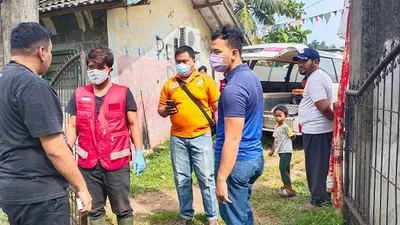 Jasad bayi ditemukan di saluran air Kampung Kramat Cibinong (Dok Polsek Cibinong)