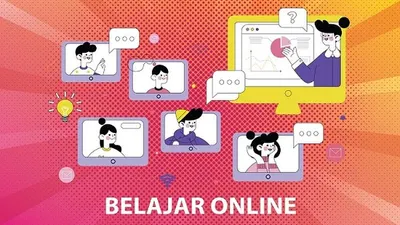 ilustrasi belajar dalam jaringan/ Ayobandung.com