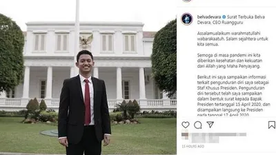 CEO Ruangguru Adamas Belva Syah Devara  (Instagram)