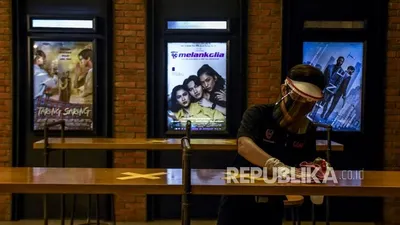 ilustrasi bioskop di era new normal. ABDAN SYAKURA/REPUBLIKA
