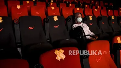 ilustrasi bioskop new normal/ ABDAN SYAKURA: REPUBLIKA