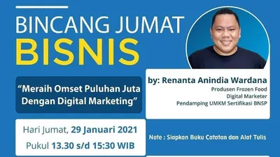 webinar Bincang Jumat Bisnis Online pada Jumat (29/1/2021).  (dok)