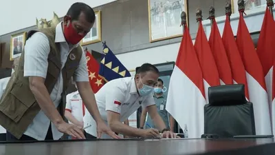 BNPB memberi lampu hijau bergulirnya kompetisi Liga 1, Liga 2, dan IBL dengan protokol kesehatan yang ketat. (dok PSSI)
