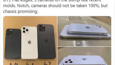 Bocoran iPhone 12. (twitter/SonnyDickson)