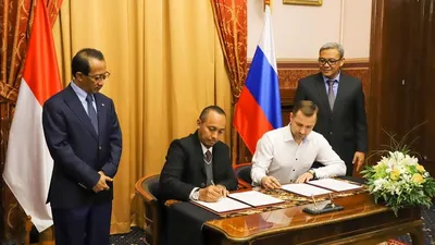 Pelaku usaha Kabupaten Bogor jalin dan tanda tangani perjanjian kerja sama dengan mitranya di Rusia/Dok: KBRI Moskow