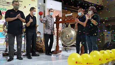 Wakil Wali Kota Bogor, Dedie A Rachim secara resmi membuka  Bogor Great Sale 2020. (Ayobogor/Husnul Khatimah)
