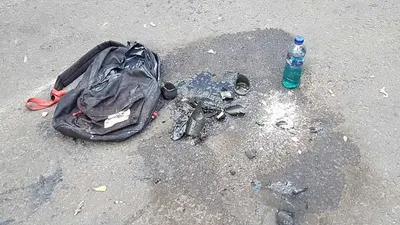 bom molotov yang ditemukan di lokasi. (Ayobandung/Fichri Hakiim)