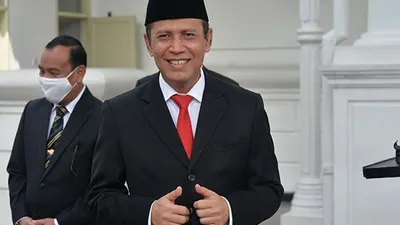 Kepala BNPT, Irjen Pol Boy Rafli Amar usai dilantik di Istana Negara, Jakarta, Rabu (6/6/2020) (Edwin Dwi Putranto/Republika/Pool)