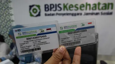 Ilustrasi kartu peserta BPJS Kesehatan/Antara