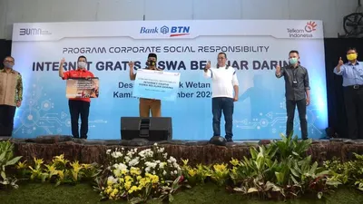 BTN Bantu Internet Gratis Buat Pelajar di 30 Desa se-Jabar