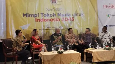 Musi Banyuasin (Muba) Dodi Reza Alex Noerdin saat menjadi narasumber Seminar PWI di Jakarta, Rabu (16/10/2019)/Ayojakarta.com