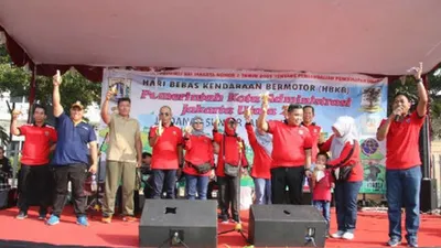 Hari Kesehatan Nasional Disatukan dengan Car Free Day Danau Sunter