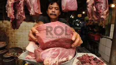 Harga Menggila, Pedagang Mogok, Daging Sapi Langka di Jakarta!/republika/aditya pradana putra