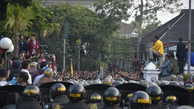 Demonstrasi mahasiswa di Bandung/Istimewa