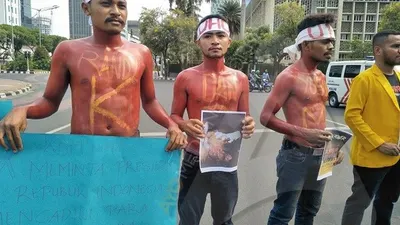 Di Jakarta, Mahasiswa Universitas Halu Oleo Minta Kematian Dua Rekannya Diusut Tuntas