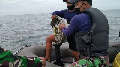 Denjaka temukan serpihan pesawat Sriwijaya Air/dok: Instagram @korps_marinir_tni_al