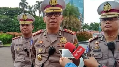 Direktur Lalu Lintas Polda Metro Jaya Kombes Pol Sambodo Purnomo Yogo. (Suara.com/Arga)