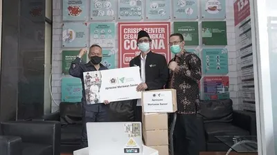 Dompet Dhuafa bekerja sama dengan PWI Pusat menyalurkan bantuan (Humas PWI)