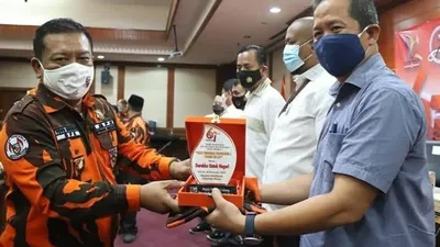 Sebanyak 300 anggota Pemuda Pancasila Jakarta Utara mengikuti kegiatan donor darah PMI/ instagram