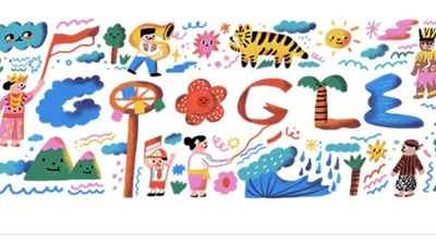 Google Doodle merayakan HUT RI yang ke -75/ dok