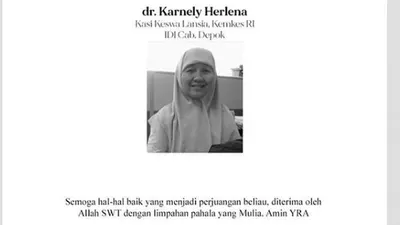 dr Karnely Herlena  meninggal dunia berstatus pasien dalam pengawasan (PDP). instagram: @ikatandokterindonesia