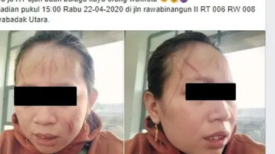 Dugaan penganiayaan oleh oknum ibu RT di Rawabadak Utara. (Facebook/Rafell Rafa)