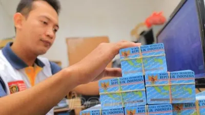 Ilustrasi KTP elektronik atau E-KTP. (dok. JPNN)