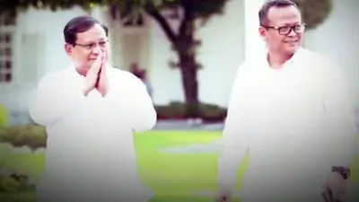 Ketum Partai Gerindra Prabowo Subiyanto (kiri) saat bersama Edhy Prabowo/ tangkap layar video instagram @edhy.prabowo