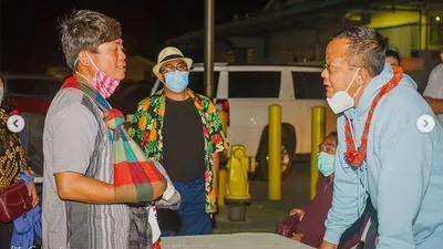 Ini Foto Menteri KKP Edhy Prabowo (kanan) di Amerika Serikat Sebelum Kena OTT oleh KPK