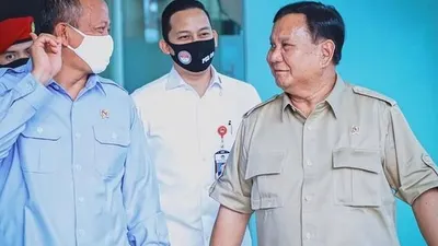 Menteri KKP Edhy Prabowo saat bersama Prabowo Subianto / instagram