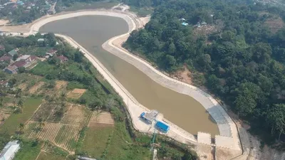 Embung Rawa Sari di Tarakan Barat. (Dok. Biro Komunikasi Publik Kementerian PUPR)