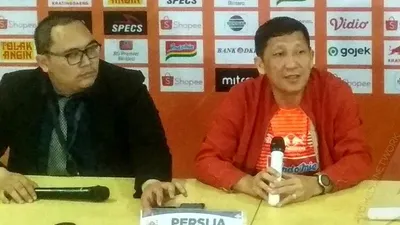 CEO Persija Jakarta, Ferry Paulus, dalam konferensi pers usai laga Persija Vs Bali United di Stadion Patriot Candrabhaga, Bekasi/Hendy Dinata (Ayojakarta.com)
