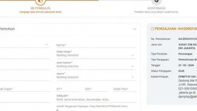 Formulir SIKM DKI Jakarta