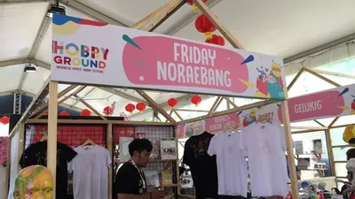 Booth Friday Noraebang di Kaskus Hobby Ground, Plaza Barat GBK/Instagram@fridaynoraebang