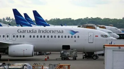 Suasana kabin pesawat Garuda Indonesia sebelum lepas landas. (Ayojakarta.com/Icheiko R)