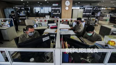 ilustrasi Gedung Blok G DPRD DKI Jakarta/ Republika