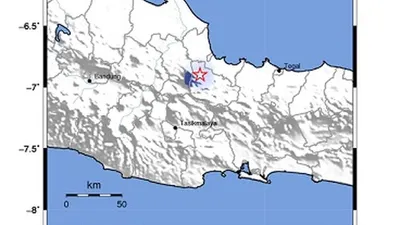 Gempa bumi berkekuatan M=3,1 mengguncang Kabupaten Kuningan dan sekitarnya semalam.