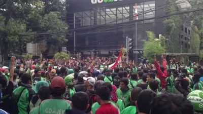 Demo Gojek (Antaranews)